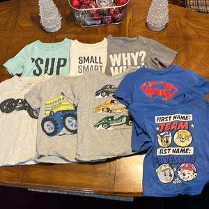 Lot of 9 boys t-shirts and 1 sweatpants